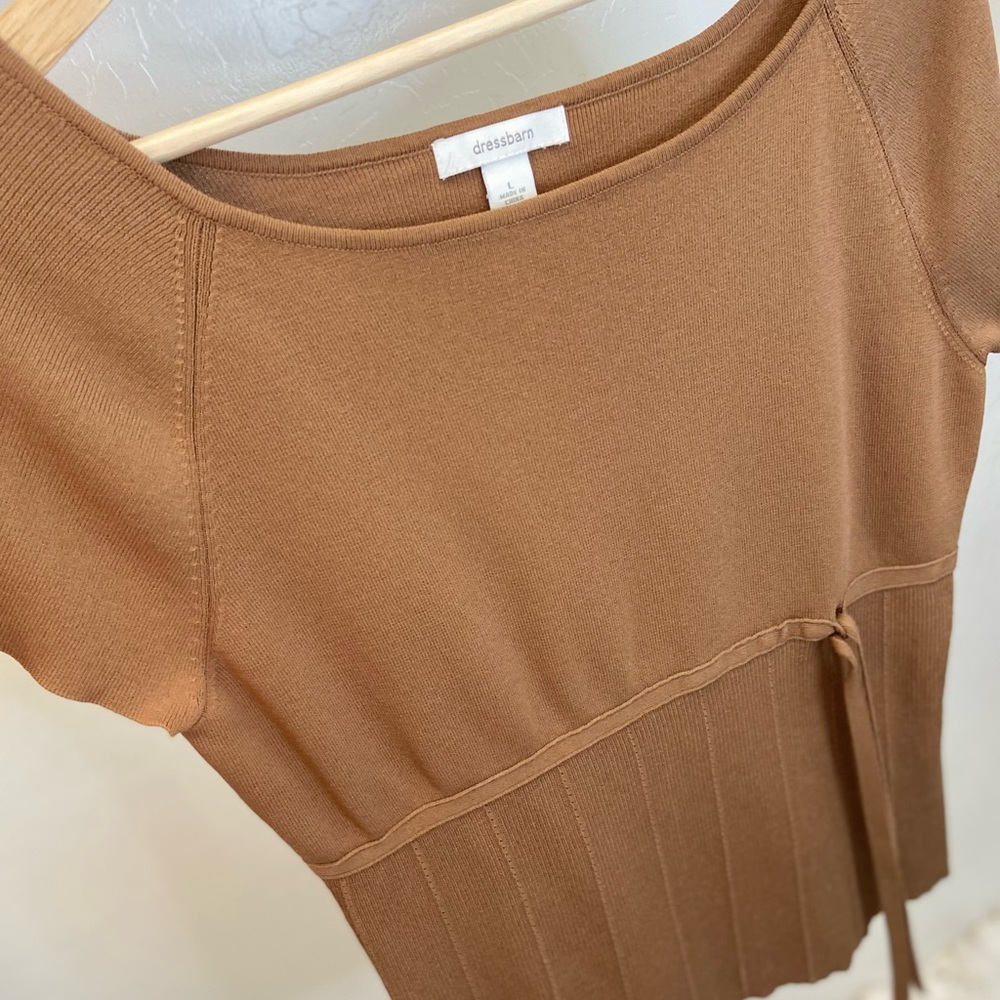 Dress Barn Brown Blouse | Size Large